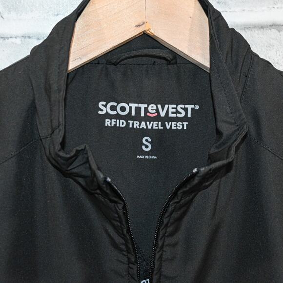 SCOTTeVEST Men's RFID Travest Vest TEC Multi pocket in black size Small - Picture 3 of 11